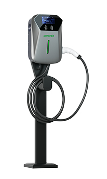 LCD Type EV Charger PEDESTAL VERSION 7kw/11kw/22kw