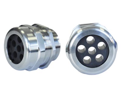 Six hole stainless steel Cable gland